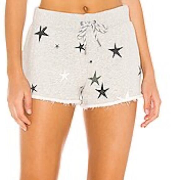 Pam & Gela star print fleece lined sweat shorts size medium - Picture 2 of 7